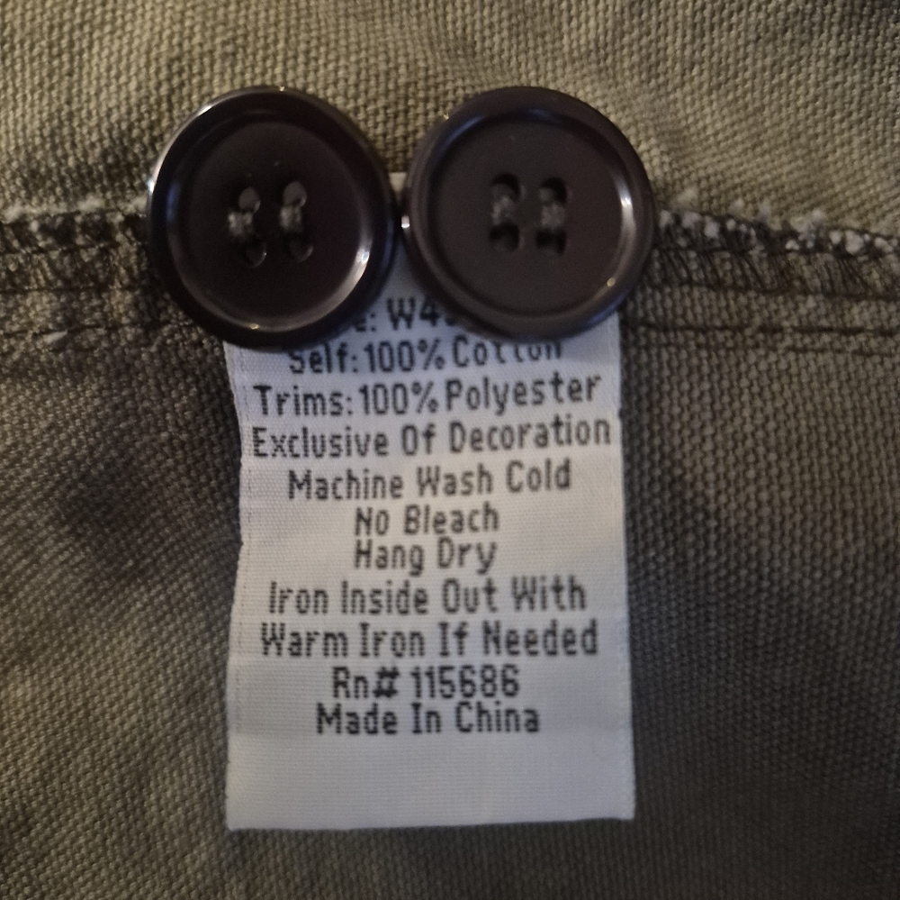 Johnny Was Embroidered Utility Jacket with Multicolor Floral Detail Xl Oversized - Picture 7 of 12